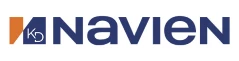 Navien logo featuring a blue and orange square with "KD" on the left and the word "NAVIEN" in bold blue letters on the right.