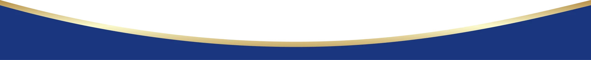 A blue background with a curved gold and silver border near the top, creating a semicircular frame with a black upper section.